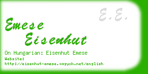 emese eisenhut business card